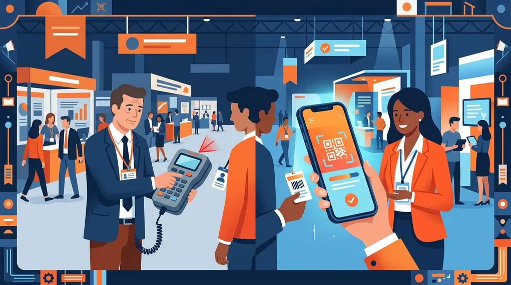 NeverDrop vs Convention Center Badge Scanners: Why Renting Is Dead