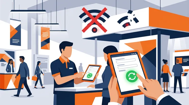 Capture de leads hors-ligne : comment travailler en salon sans WiFi