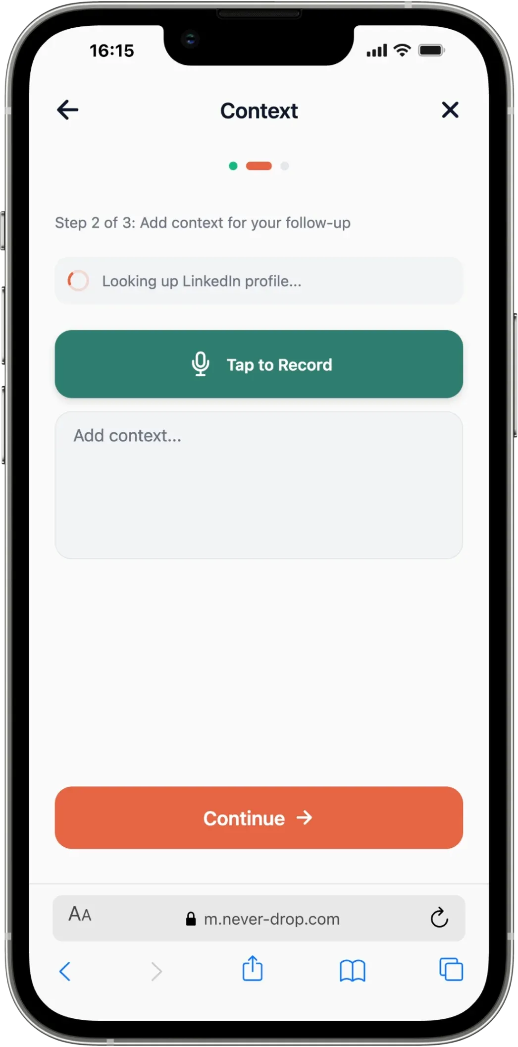 We find their email and enrich the profile